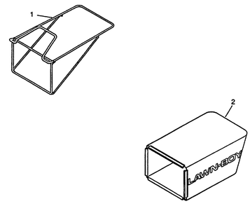 684190 Rear Grass Catcher Models: M Series Dedicated Rear Bagger Diagram and Parts List for 684190  Lawn Boy Lawn Tractor Accessories